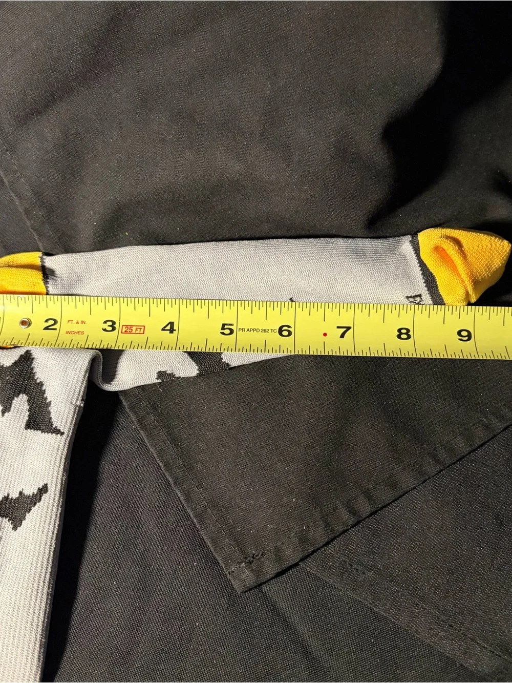 Adult Bat Pattern Knee-High Costume Socks - Yellow & Gray Compression stockings